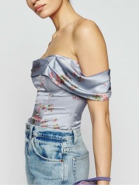 Reformation Lux Silk Top